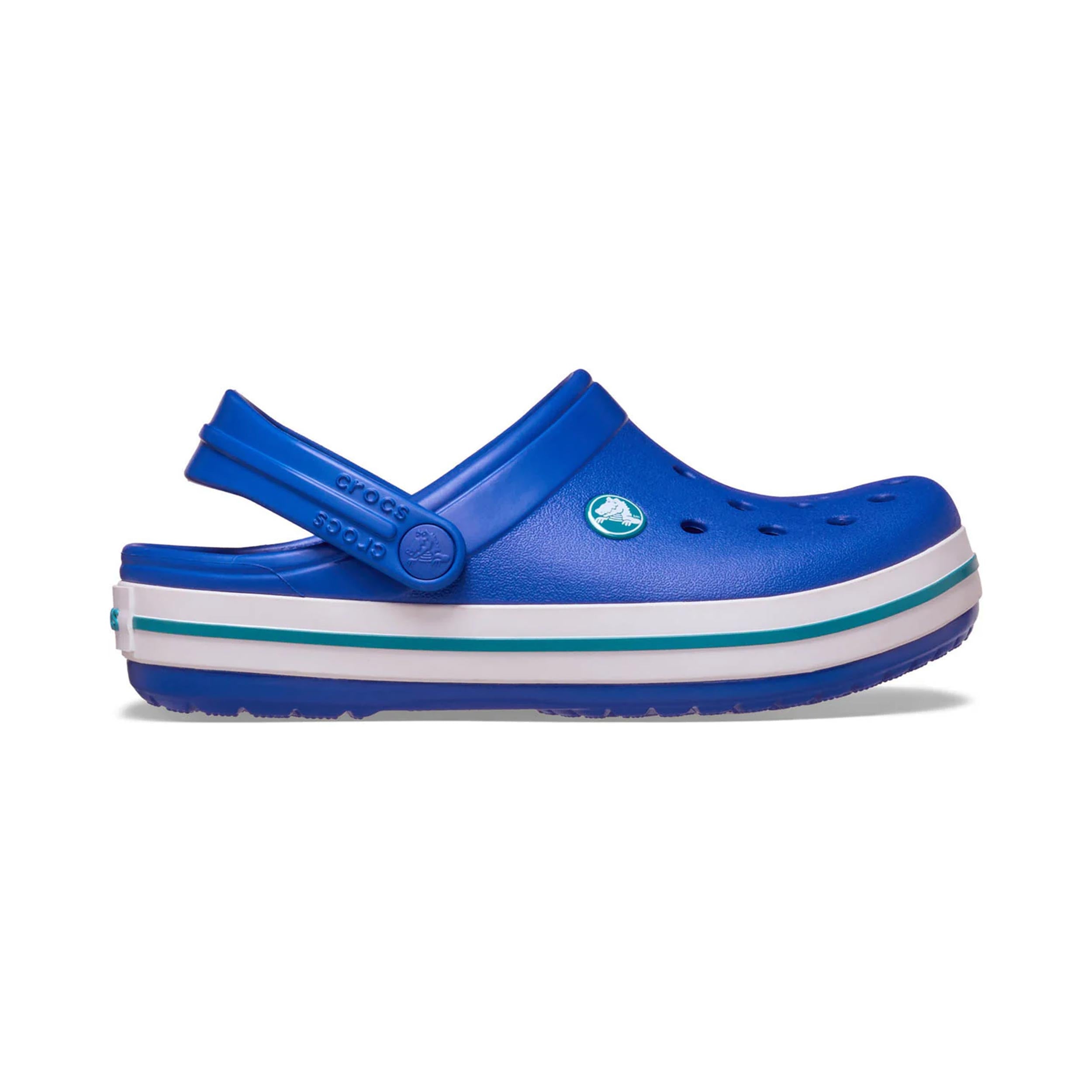Crocs Crocband Clog Badelatschen Kinder - blau, weiß