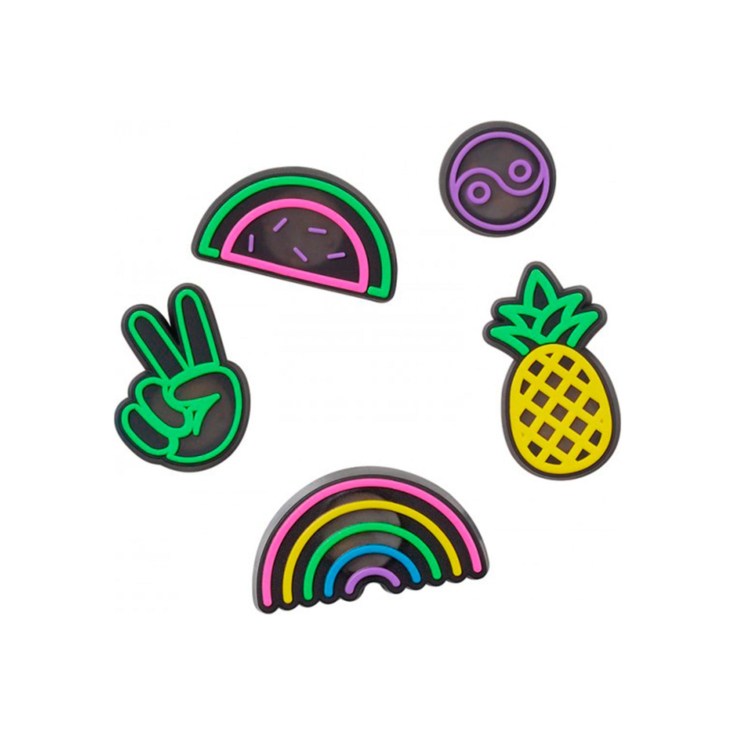 Crocs Lights Up Fun Sonstiges 5er Pack Unisex - mehrfarbig
