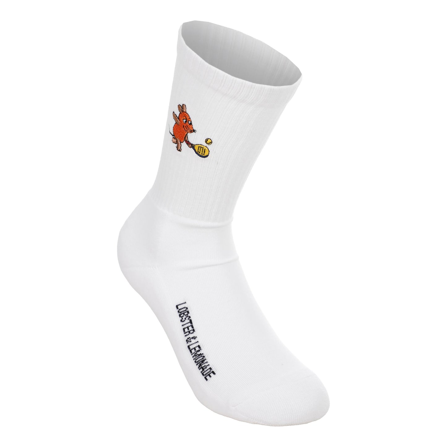 Lobster & Lemonade Maus Padel – ’90 Sport Sportsocken Unisex - weiß