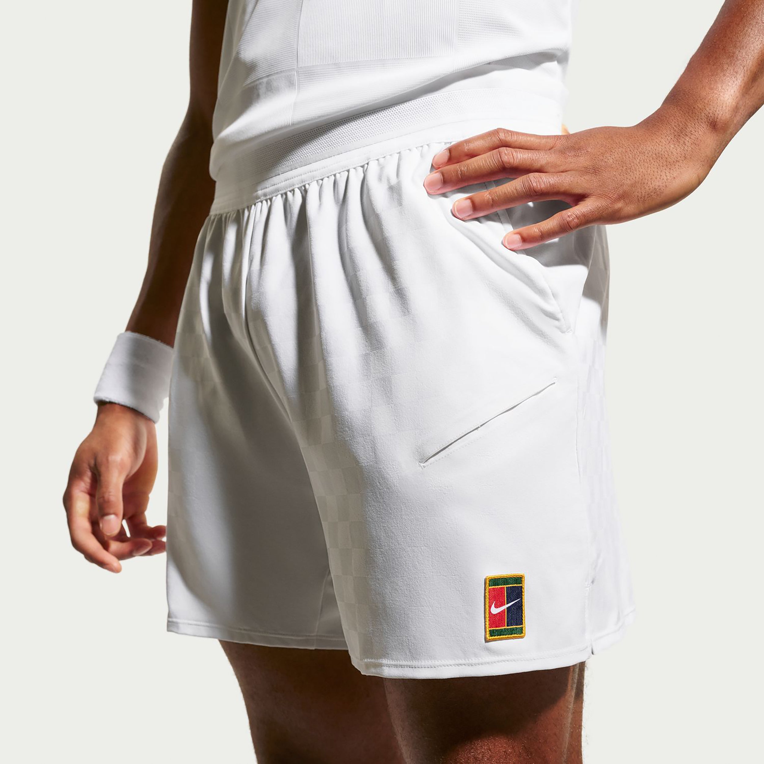 Nike Court Dri-Fit Slam Shorts Herren - weiß