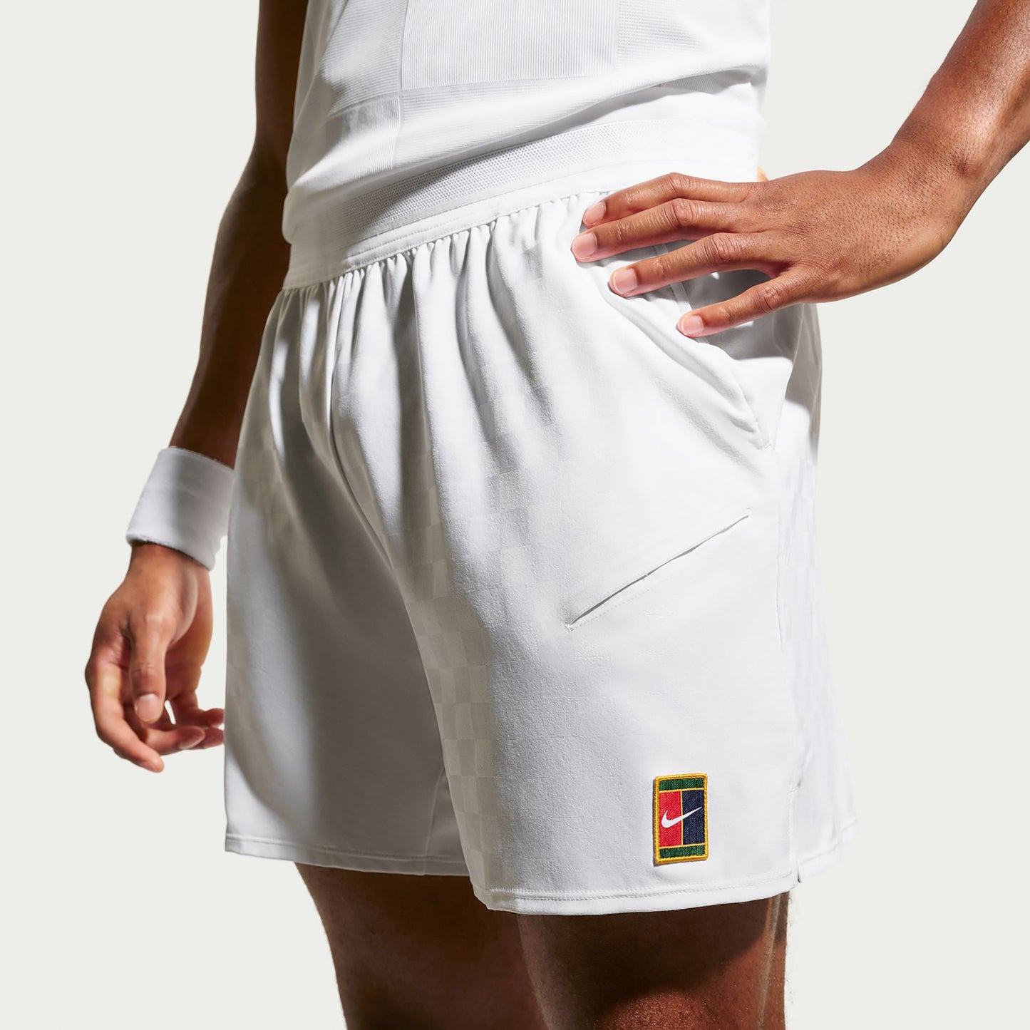 Nike Court Dri-Fit Slam Shorts Herren - weiß