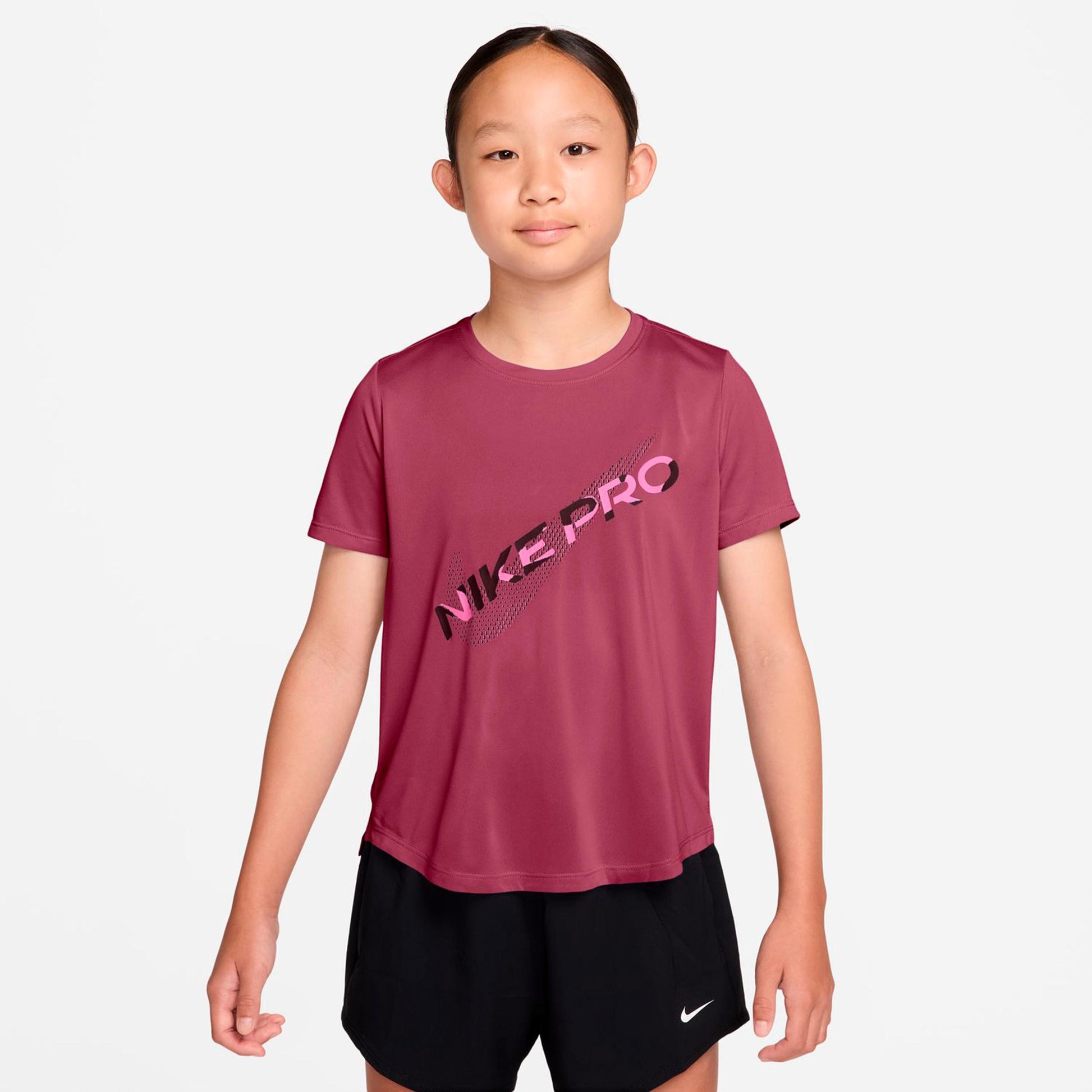 Nike Pro Dri-Fit T-Shirt Mädchen - berry