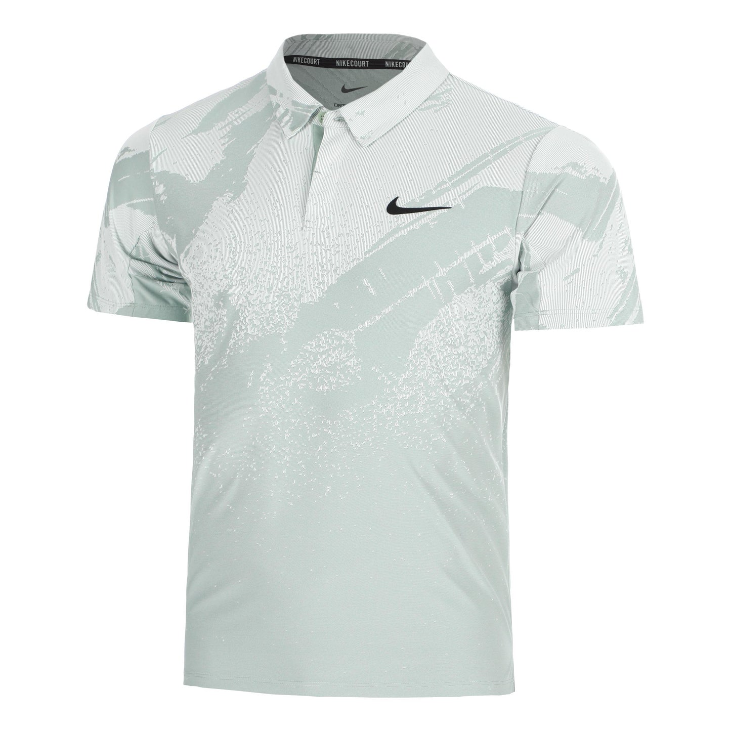 Nike Court Dri-Fit Advantage Slam Polo Herren - graugrün, schwarz
