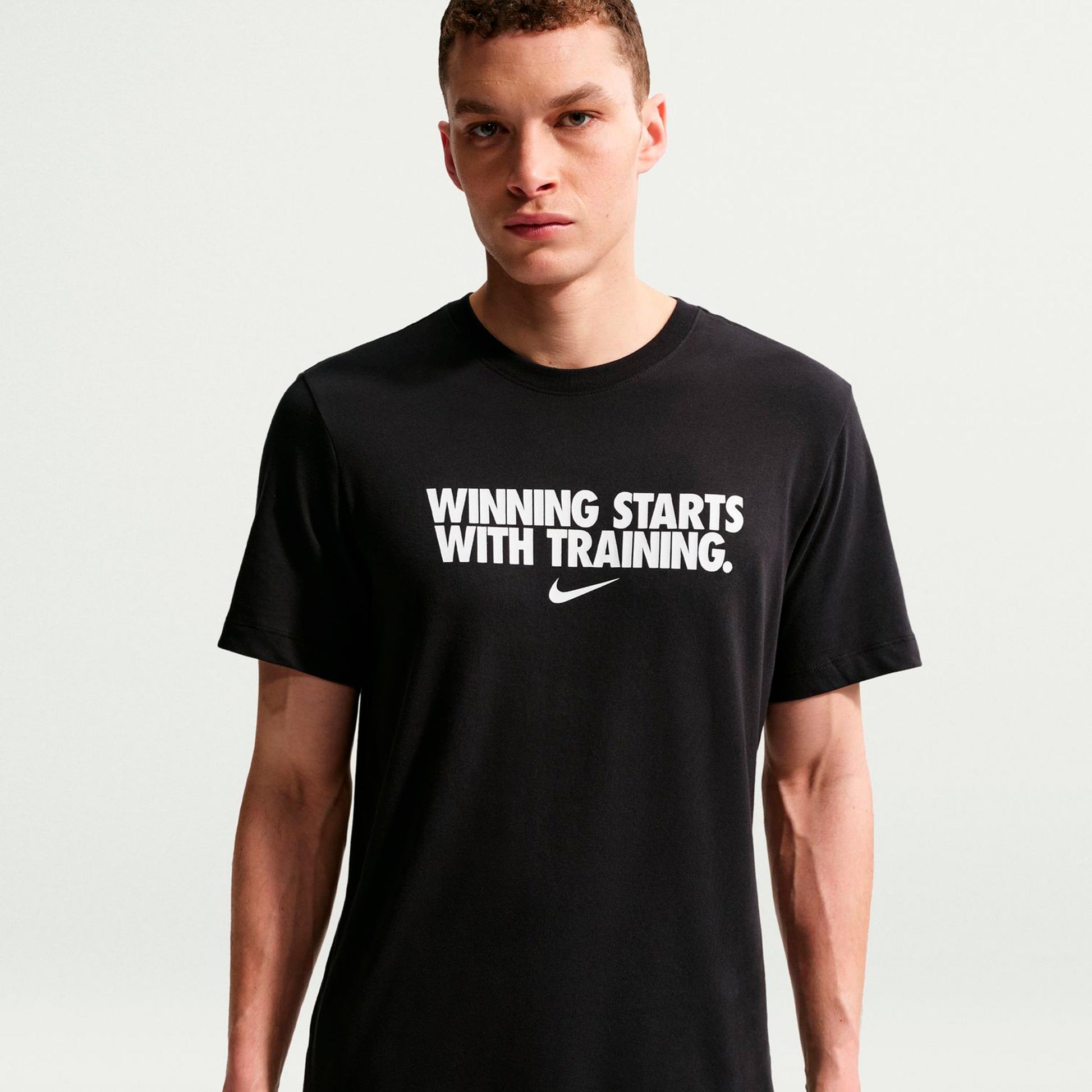 Nike Dri-Fit Winning T-Shirt Herren - schwarz