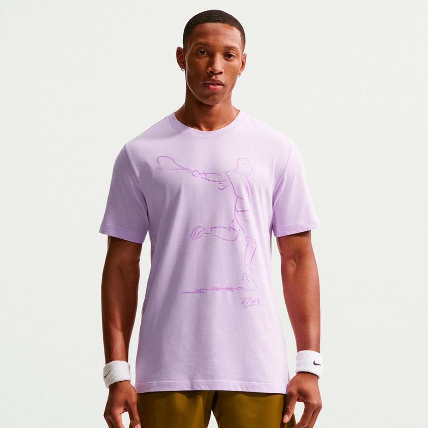 Nike Court Dri-Fit T-Shirt Herren - flieder