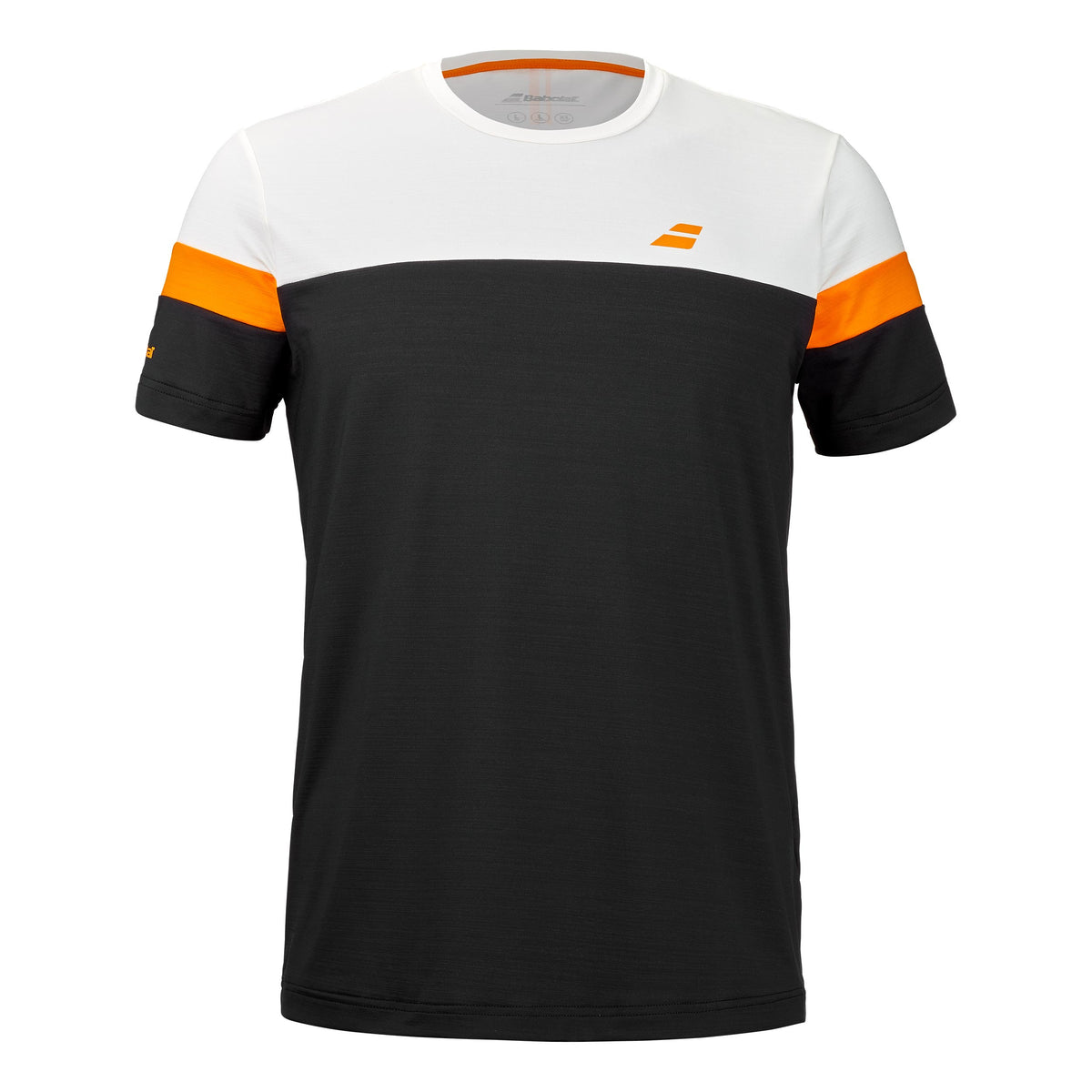 Babolat Performance Crew Neck T-Shirt Herren - schwarz, weiß
