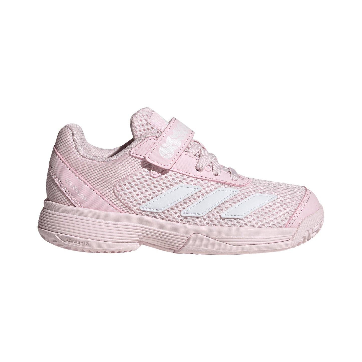 adidas Courtflash Allcourtschuh Kinder - pastellrosa, weiß