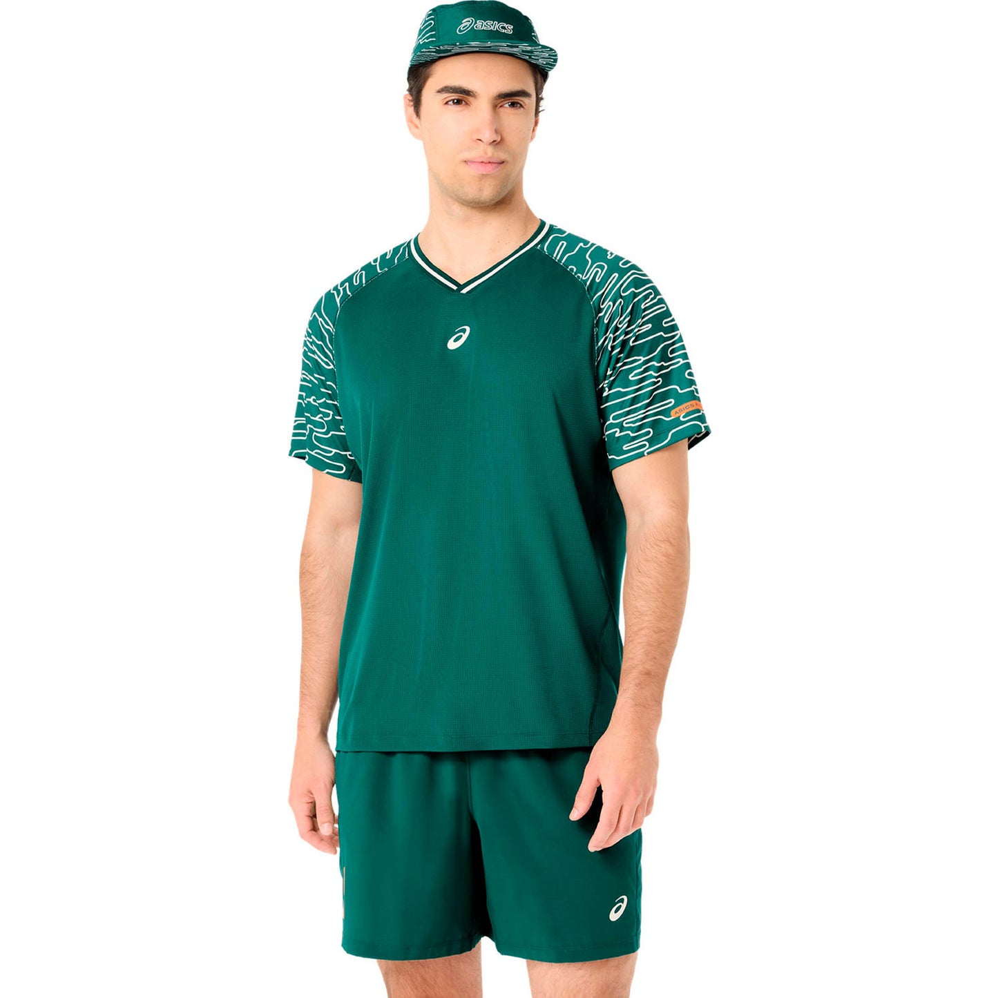 ASICS Court T-Shirt Herren - dunkelgrün