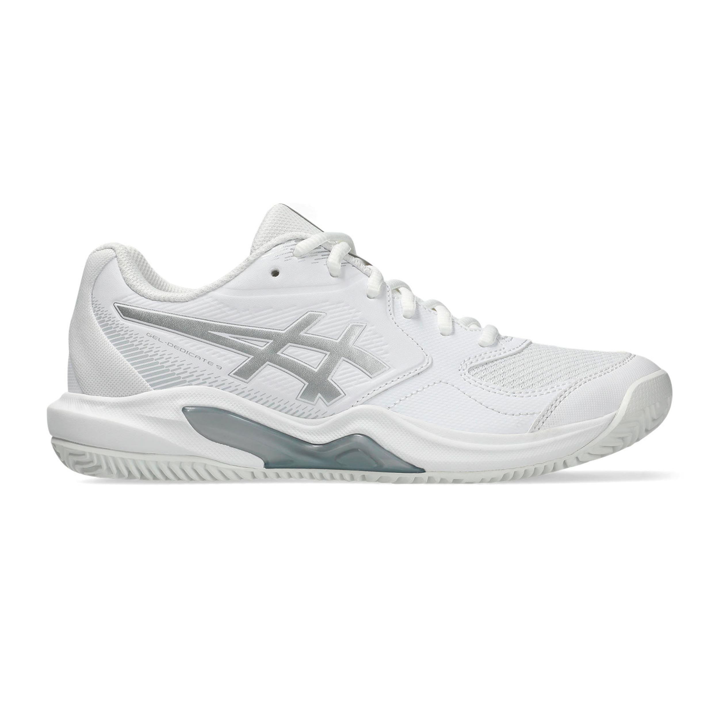 ASICS Gel-Dedicate 9 Sandplatzschuh Damen - weiß, silber