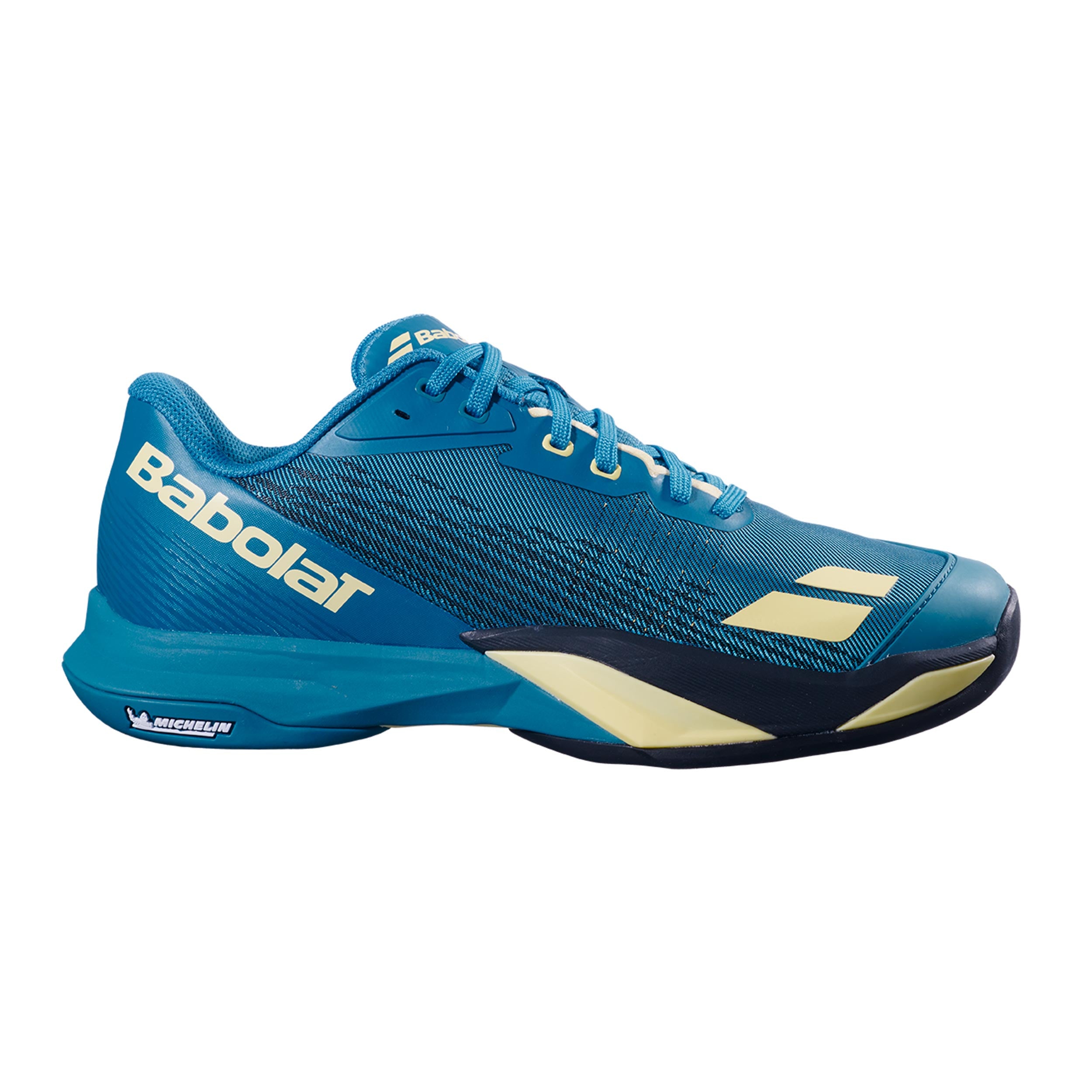Babolat Jet Mach 4 Allcourtschuh Herren - blau, limette