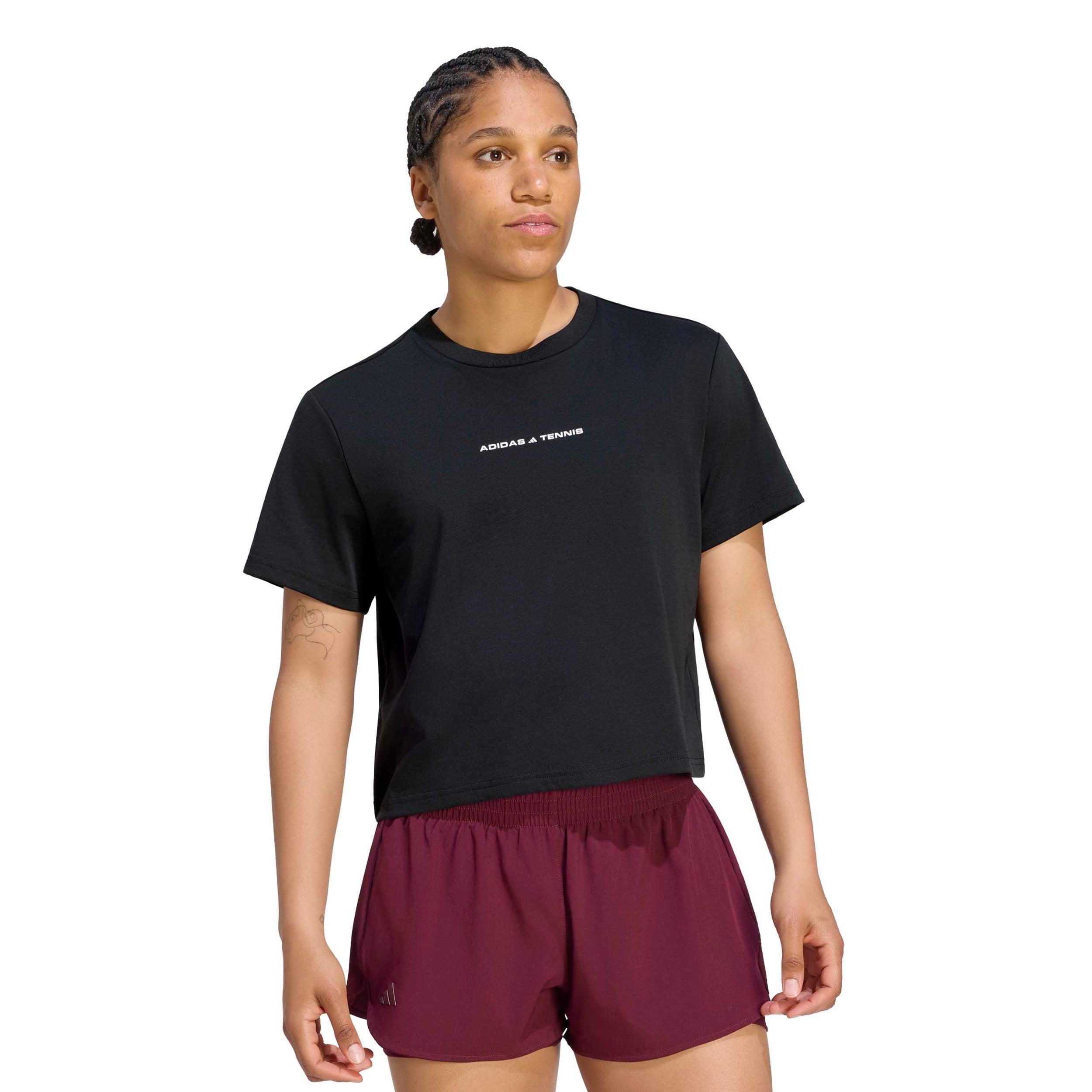 adidas Graphic T-Shirt Damen - schwarz, weiß