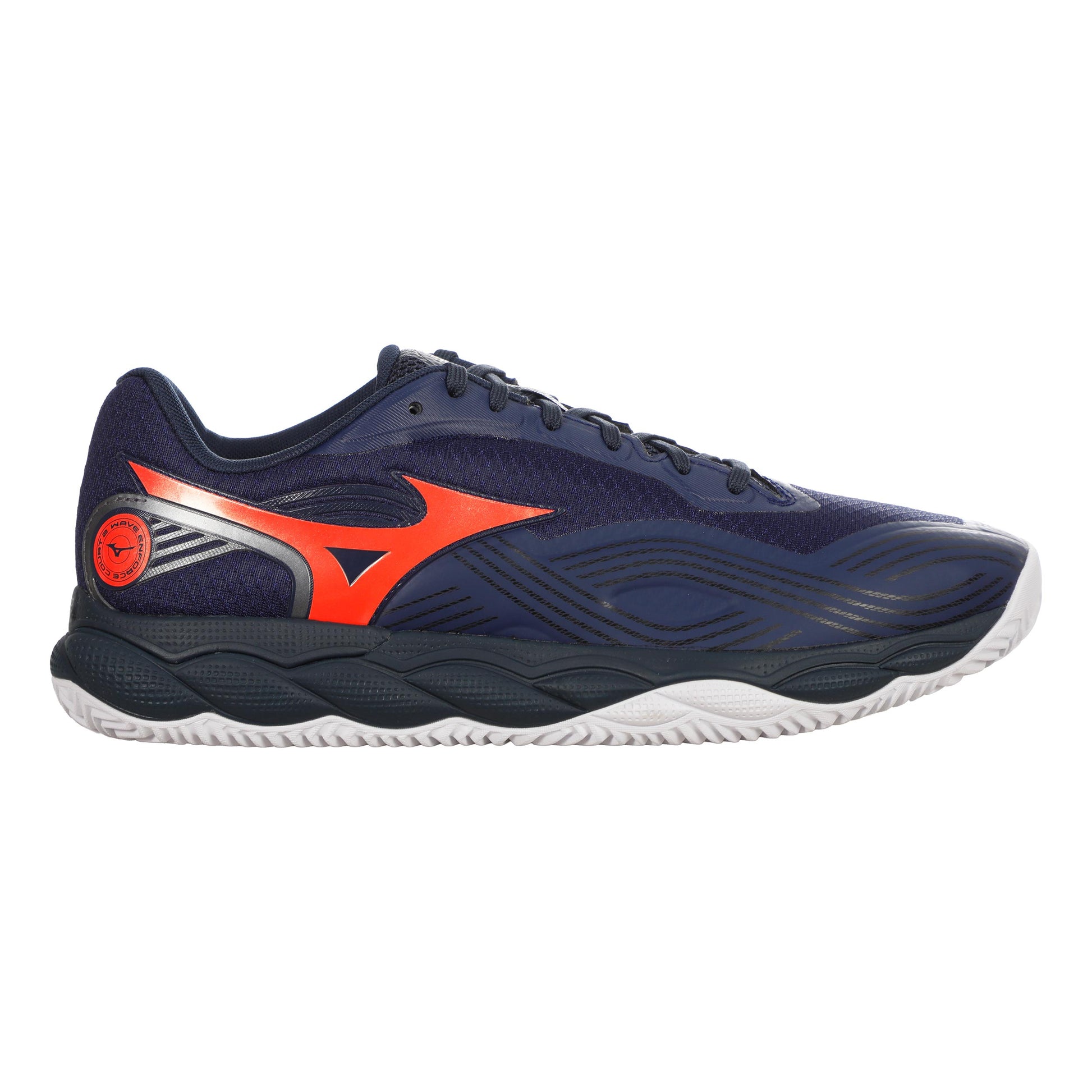 Mizuno Wave Enforce Court 2 Sandplatzschuh Herren - dunkelblau, orange