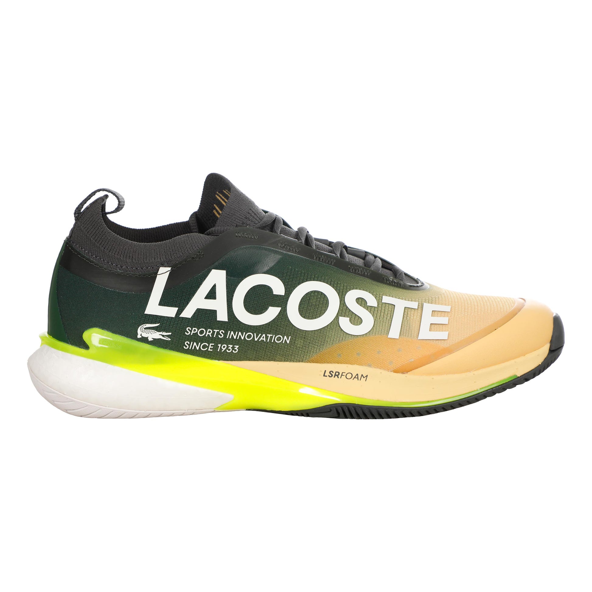 Lacoste AG-LT Lite Allcourtschuh Herren - gelb, dunkelgrün
