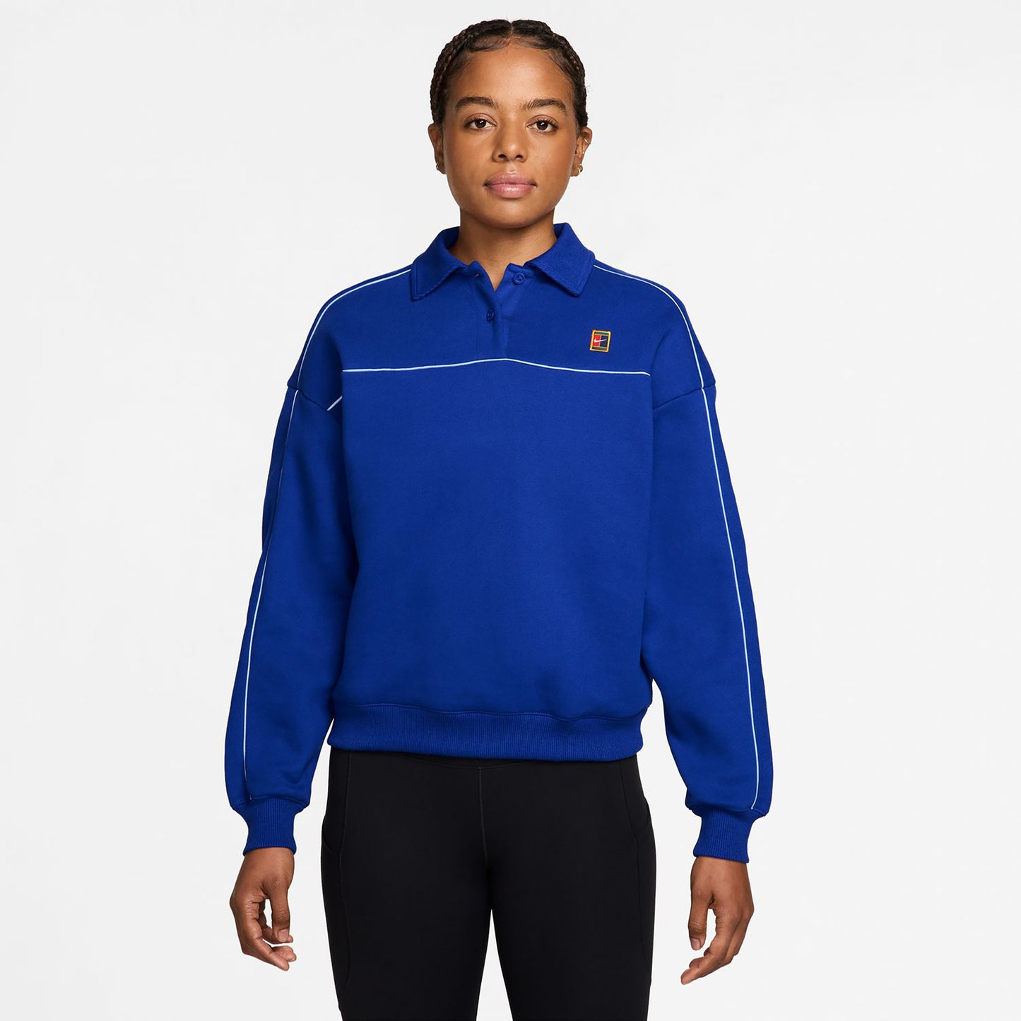Nike Court Longsleeve Damen - dunkelblau