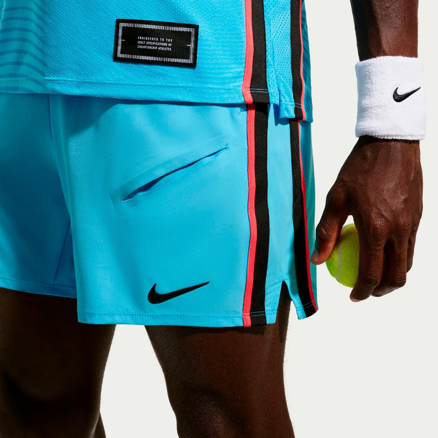 Nike Court Slam Shorts Herren - hellblau
