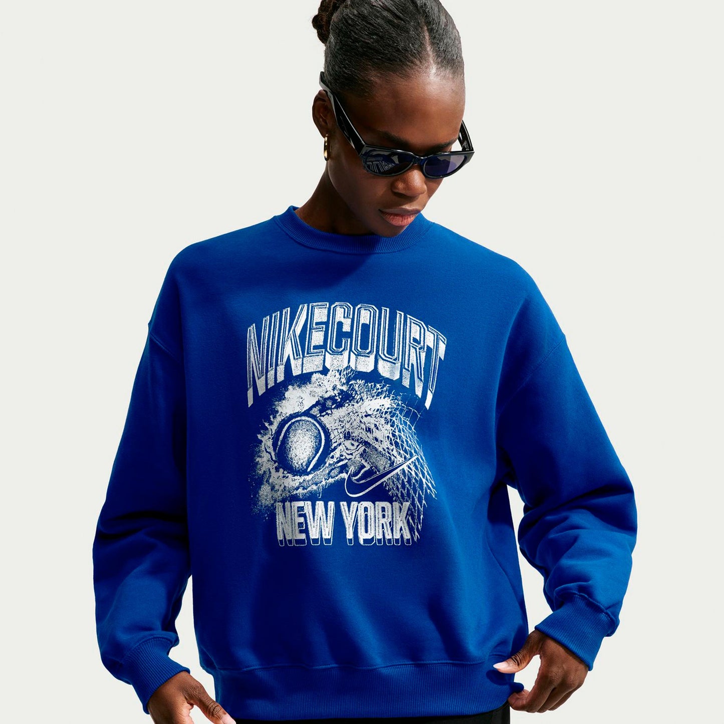 Nike Court Sweatshirt Damen - blau