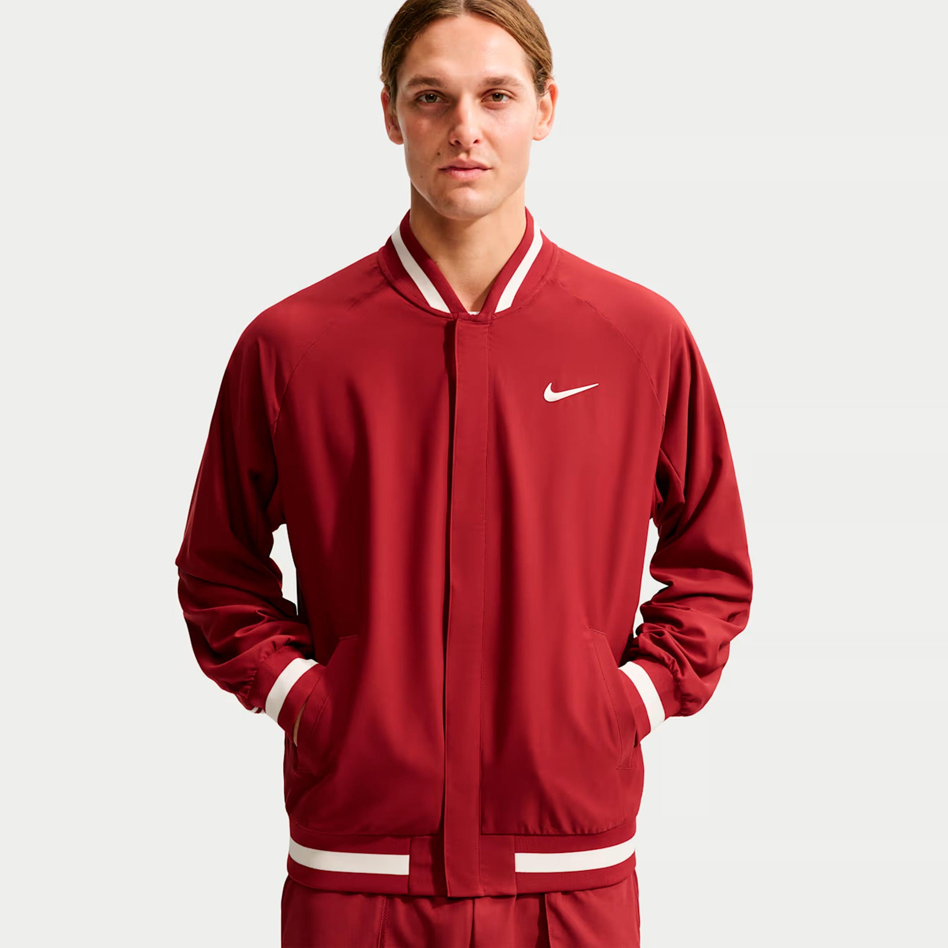 Nike Jannik Sinner Court Slam Trainingsjacke Herren - rot, creme