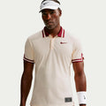 Jannik Sinner Court Slam Polo Herren - creme, weinrot