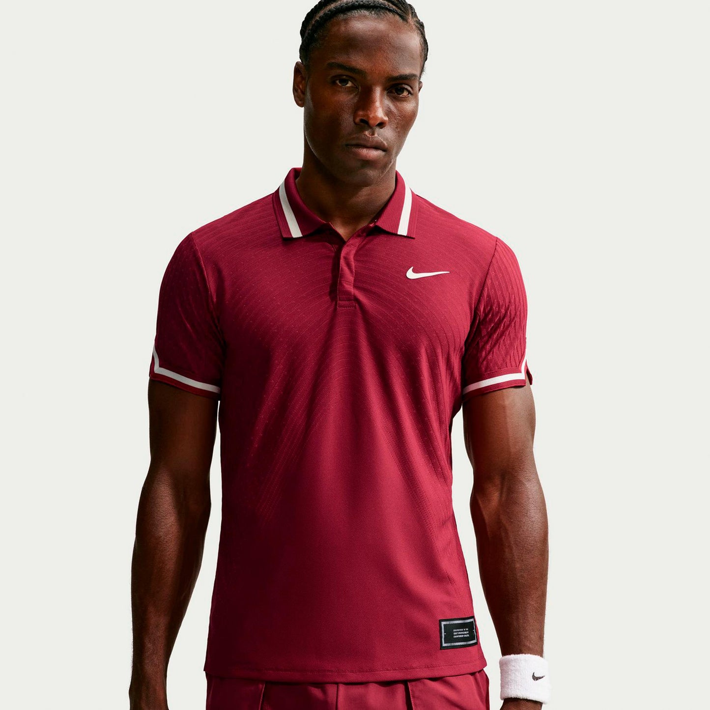 Nike Jannik Sinner Court Slam Polo Herren - weinrot, creme