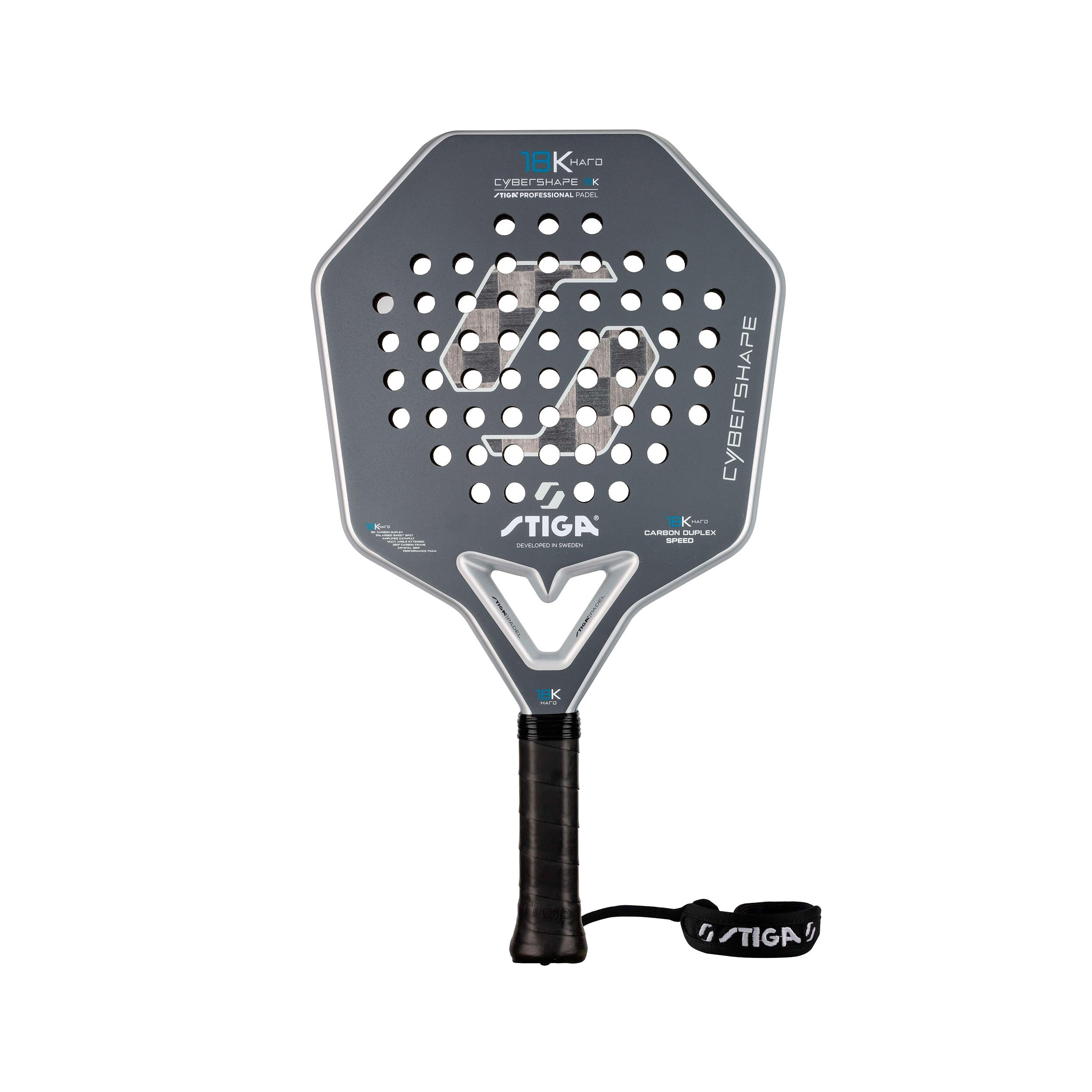 Stiga 18K Hard 2 Cybershape Padelschläger vollflächig