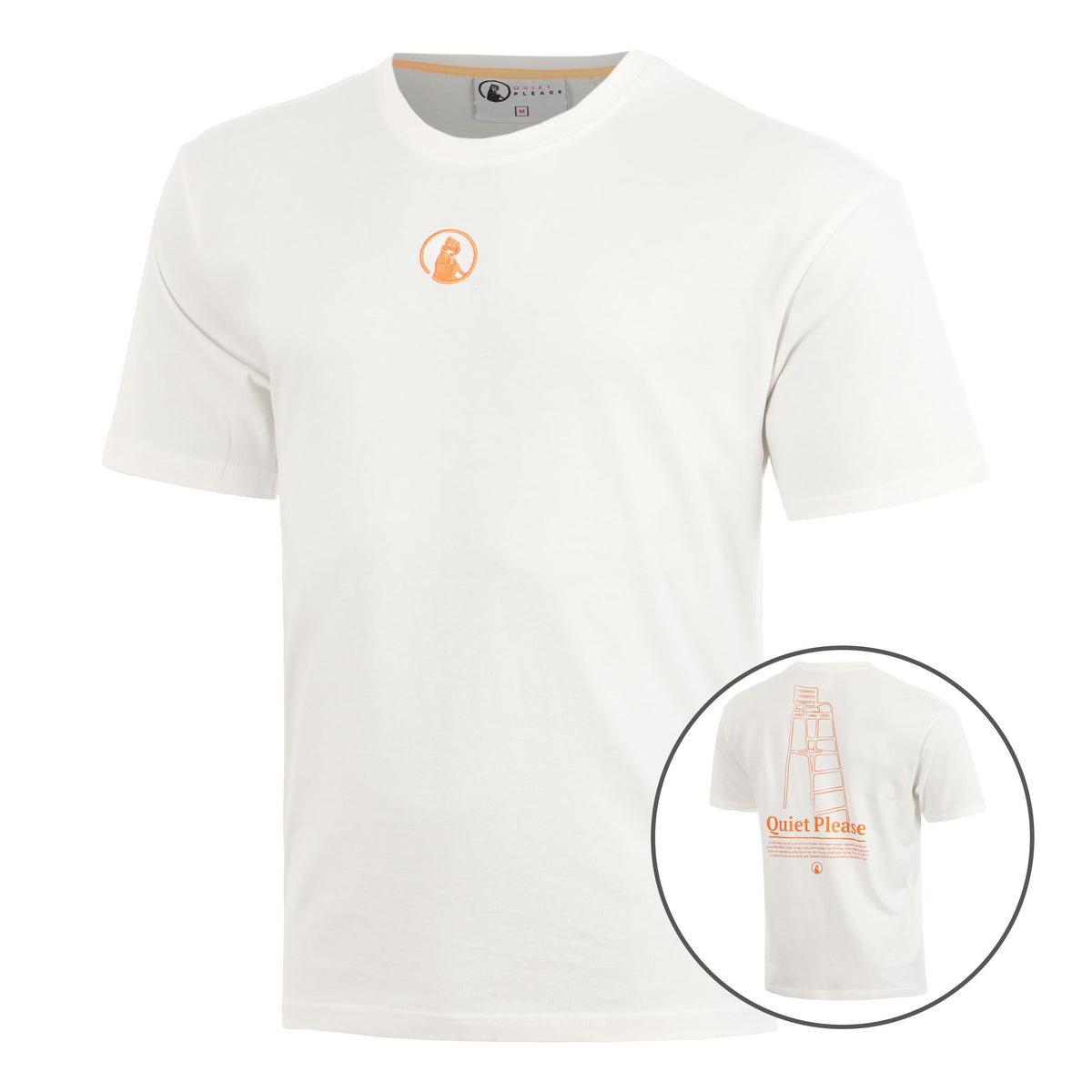 Quiet Please Umpire Loose Fit T-Shirt Herren - creme