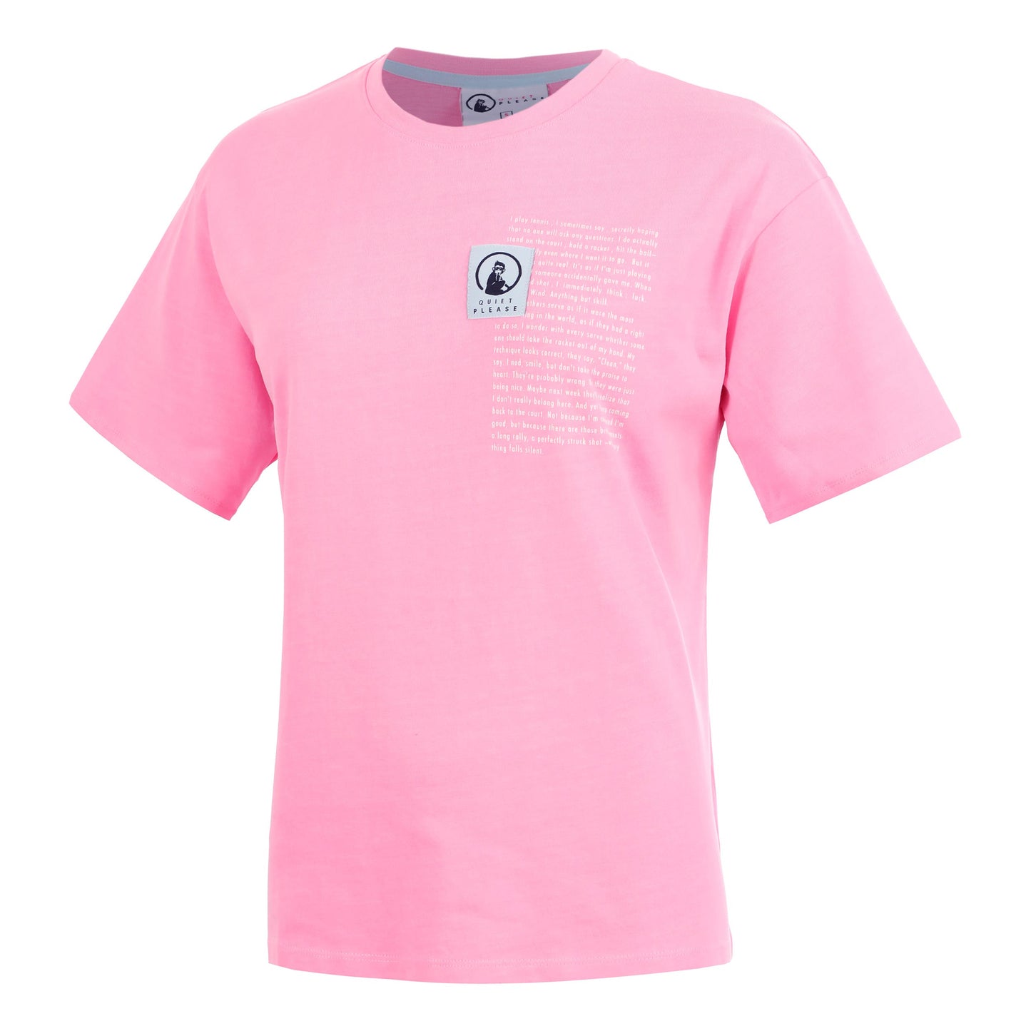 Quiet Please Thoughts Patch T-Shirt Damen - pink