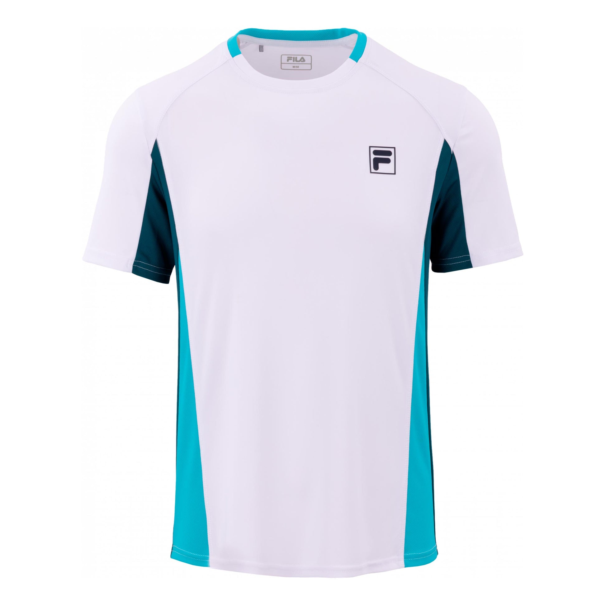Fila Tamino T-Shirt Herren - weiß, türkis