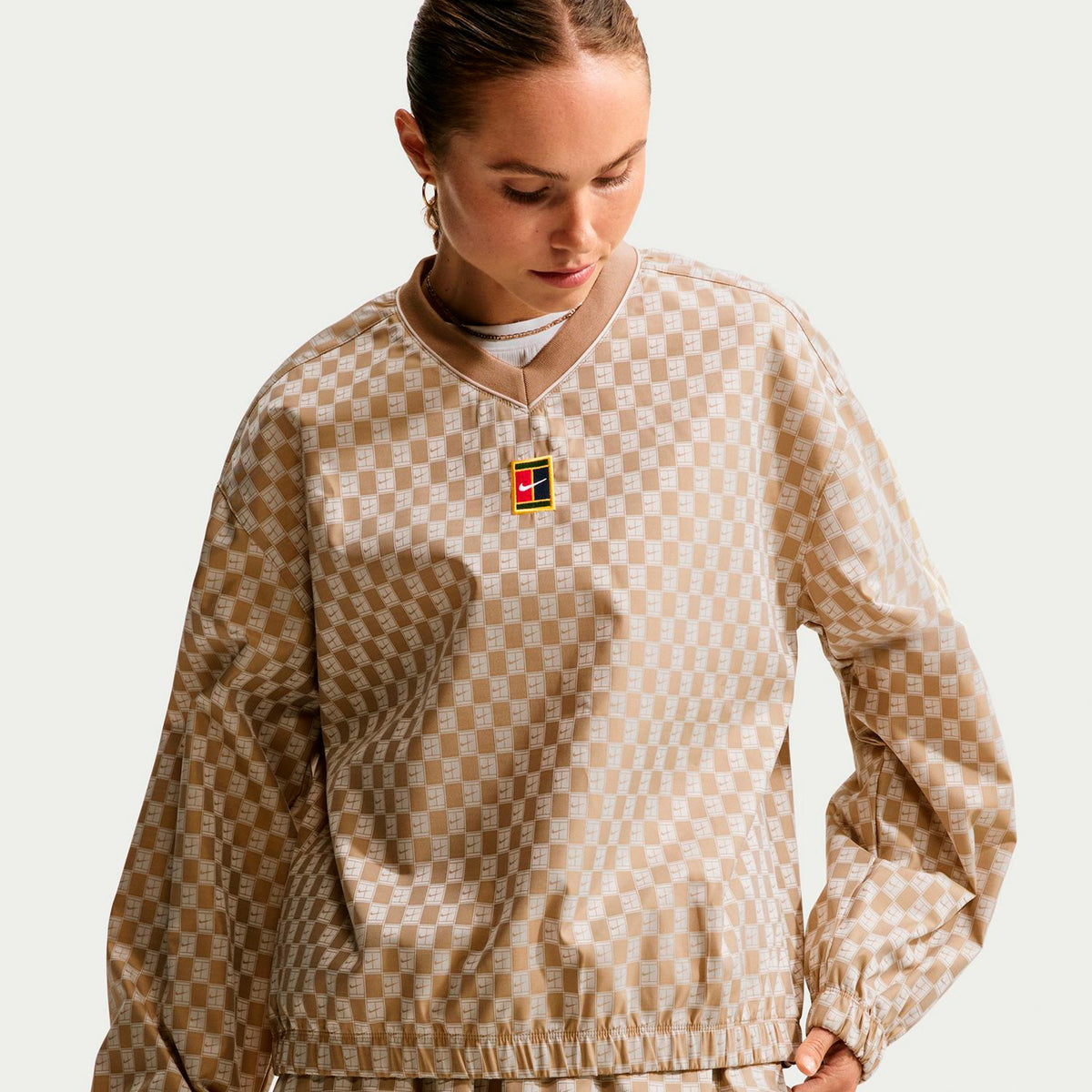 Nike Woven Longsleeve Damen - beige