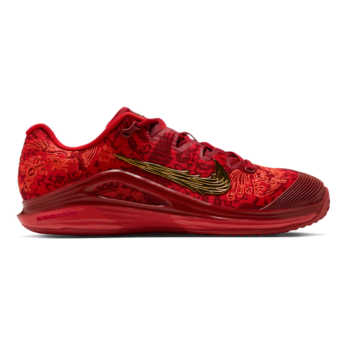 Nike Qinwen Zheng Zoom Vapor 12 Sandplatzschuh Damen-rot, gold