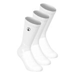 Quiet Please Bekleidung Quiet Please Performance Long Tennissocken 3er Pack-Weiß