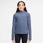 Nike Bekleidung Nike Dri-Fit Half-Zip Longsleeve Mädchen - blaugrau, weiß