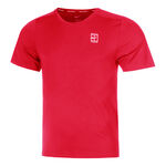 Nike Bekleidung Nike Court Dri-Fit Advantage T-Shirt Herren-Rot,Weiß