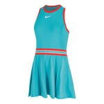 Nike Bekleidung Nike Court Dri-FIT Slam Kleid Damen-Türkis,Rot