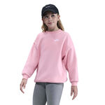 Nike Bekleidung Nike Club Fleece Oversized Crew Sweatshirt Mädchen-Rosa