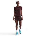 Nike Shorts Nike Dri-Fit One Mid Rise 2in1 3in Shorts Damen - dunkelrot, silber