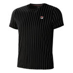 Fila Bekleidung Fila Stripes T-Shirt Herren-Schwarz,Weiß