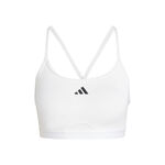 adidas Bekleidung adidas Aeroreact Training 3 Stripes Sport-BH Damen-Wei&szlig;