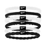 Nike Bekleidung Nike Flex Hair Tie Haarband 6er Pack-Weiß,Schwarz