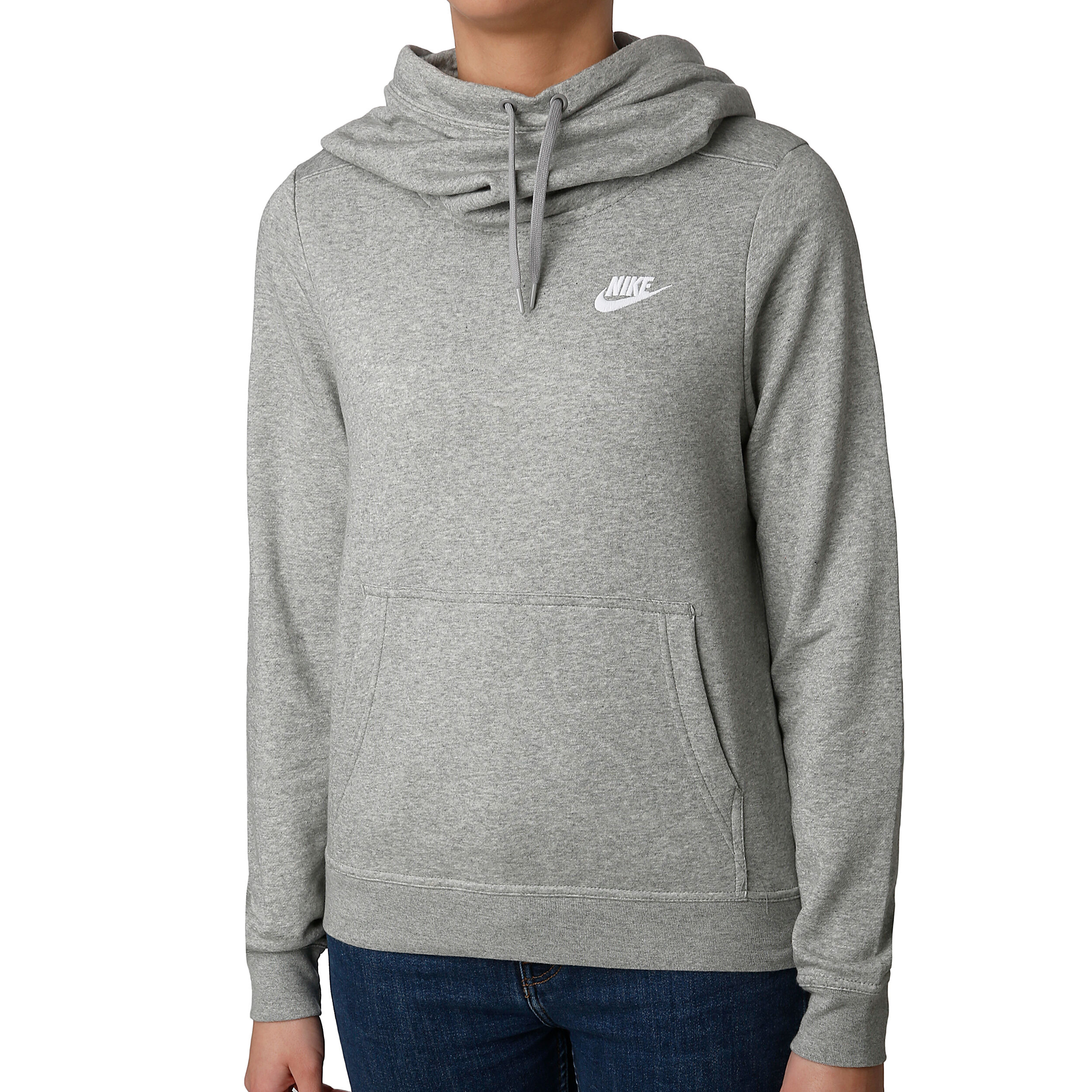 Ladies funnel top neck hoodie