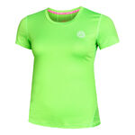 BIDI BADU Bekleidung BIDI BADU Eve Tech Roundneck T-Shirt Damen-Neongr&uuml;n