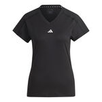 adidas Bekleidung adidas Essentials AEROREADY Train Minimal Branding V-Neck T-Shirt Damen-Schwarz
