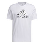 adidas Bekleidung adidas Power Logo Foil T-Shirt Herren - wei&szlig;, grau