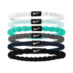 Nike Bekleidung Nike Flex Hair Tie Haarband 6er Pack Unisex - mehrfarbig, wei&szlig;