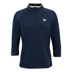 Tecnifibre Bekleidung Tecnifibre Thermozip 3/4 Longsleeve Damen - dunkelblau, 