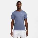 Nike Bekleidung Nike Court Dri-Fit Advantage T-Shirt Herren-Blaugrau