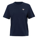 Tecnifibre Bekleidung Tecnifibre Graphic T-Shirt Damen - dunkelblau, 