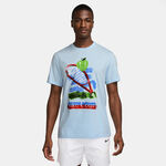 Nike Bekleidung Nike Court T-Shirt Herren-Hellblau,Mehrfarbig