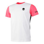 Hydrogen Bekleidung Hydrogen Tech Team T-Shirt Herren-Wei&szlig;,Pink