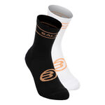 Bullpadel Bekleidung Bullpadel BP22AS07 Sportsocken-Schwarz,Wei&szlig;