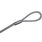 Tegra Platzbedarf Tegra Stahldrahtseil-Silber
